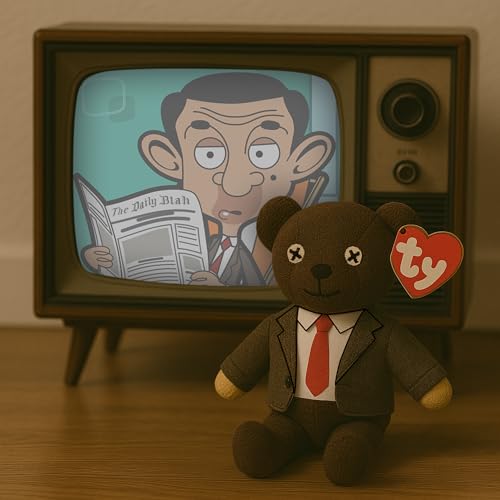 Ty Beanie Babies Mr Bean Teddy Jacket & Tie, size reference