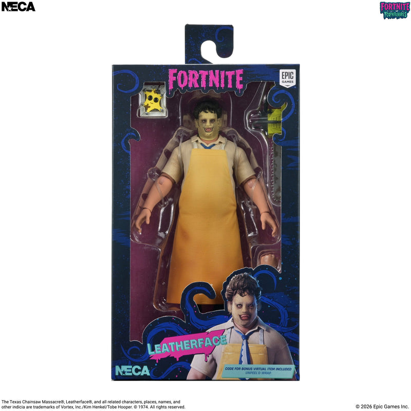 Fortnitemares Leatherface figure packaging