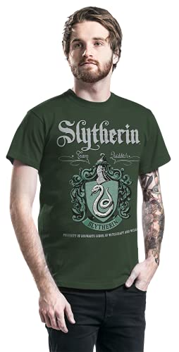 Harry Potter Slytherin Green Crest T-Shirt, rear view