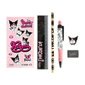 Kuromi 6pc Stationery Set, packaging shot