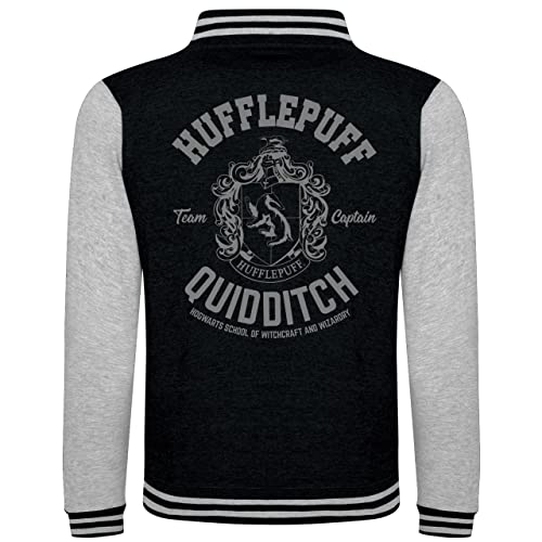 Harry Potter Hufflepuff Quidditch Varsity Jacket, packaging shot