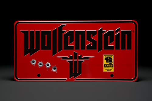 Doctor Collector Wolfenstein 'The New Colossus' Metal Sign, close-up detail