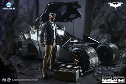 DC Multiverse Lucius Fox & Tumbler (The Dark Knight Rises) G, packaging shot