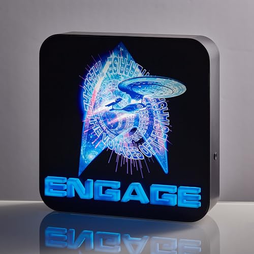 Star Trek lamp Enterprise detail
