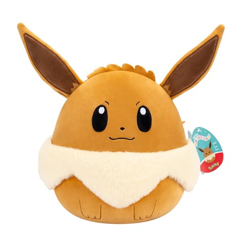 Squishmallows Pokemon 10" Eevee, close-up detail