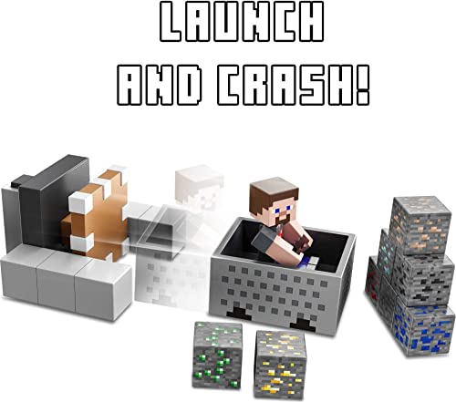 Minecart Mayhem play scene