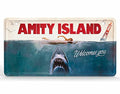 JAWS Amity Island Film Metal Sign, packaging shot