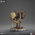 Jurassic Park Mini Co Dilophosaurus PVC Statue 12 cm, close-up detail