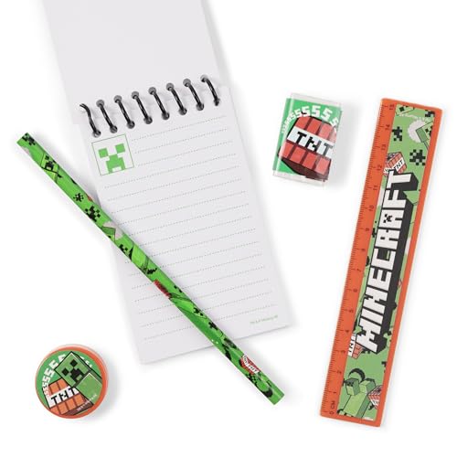 Minecraft Creeper 5 Piece Stationery Set