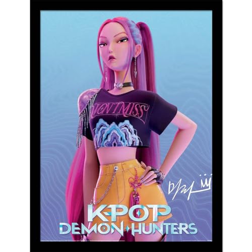 K-Pop Demon Hunters Mira 16" x 12" Framed Collector Print, alternate view