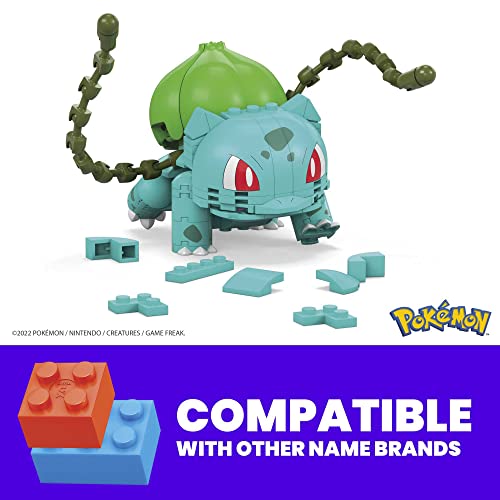 Mega Construx Pokémon Bulbasaur Wonder Builders Construction, size reference
