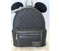 Loungefly Disney Mickey Ear Evergreen Mini Backpack, close-up detail