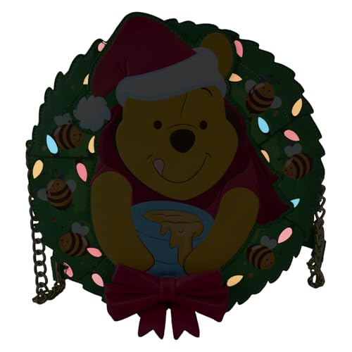 Loungefly Disney Winnie the Pooh Stuck in Wreath Crossbody B, close-up detail