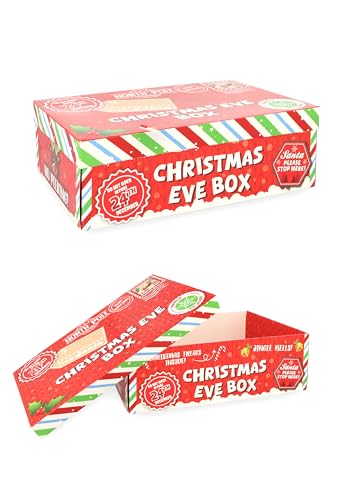 Henbrandt large 26cm Christmas Eve Box Santa design