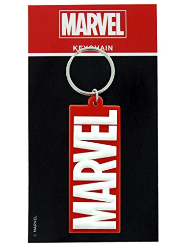 Marvel Comics Rubber Keychain Logo 6 cm