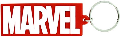 Marvel Comics Rubber Keychain Logo 6 cm