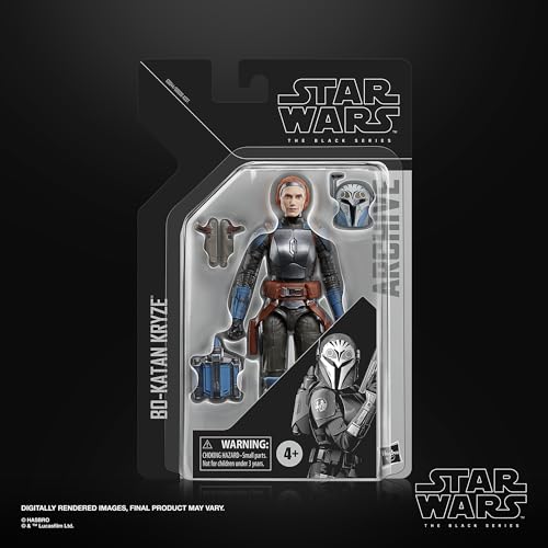 Star Wars Bo-Katan Kryze Black Series Action Figure, side angle