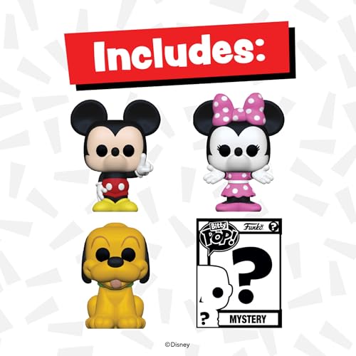 Disney Mickey & Friends Funko Bitty POP! 4 Pack, close-up detail
