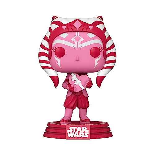 Ahsoka Star Wars Valentines Funko POP! Vinyl Figure, close-up detail