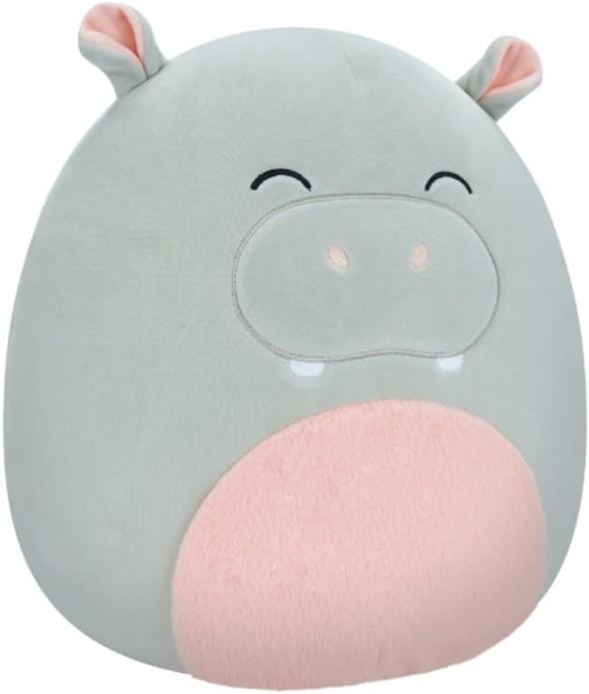 Squishmallows 12'' Harrison the Grey Hippo Plush