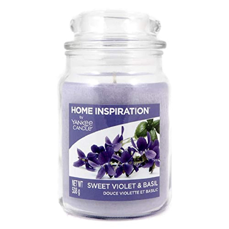 Official Yankee Candle Violet & Basil Home Inspiration Large Jar collectible from hanrattycraftsgifts.co.uk