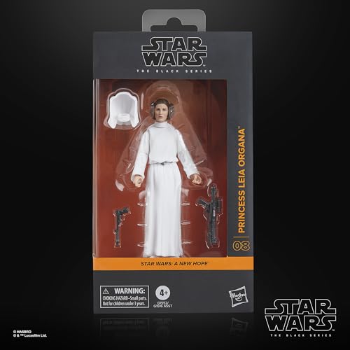 Star Wars Princess Leia Organa Episode IV Black Series Actio, close-up detail