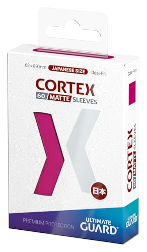 Ultimate Guard Cortex Sleeves Matte Pink Japanese Size 60, packaging shot