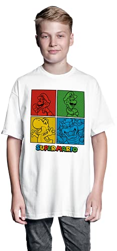 Nintendo Super Mario Squares Kid's T-Shirt, packaging shot