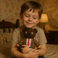 Ty Beanie Babies Mr Bean Teddy Jacket & Tie, close-up detail