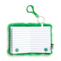 Plush A7 Notebook - Jingle Bunch Christmas, close-up detail