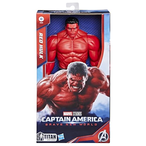Captain America Brave New World Titan Hero Series Deluxe Red, close-up detail