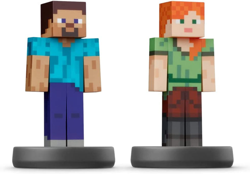 Nintendo Amiibo Character 2 Pack Minecraft Steve & Alex (Super Smash Bros. Collection)
