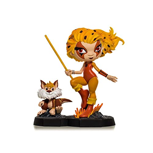 Iron Studios MiniCo Thundercats Cheetara & Snarf, close-up detail
