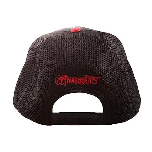 Thunder Cats Rubber Badge Snapback Cap, close-up detail