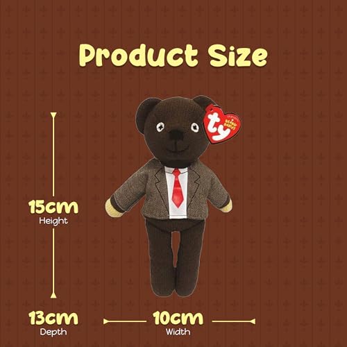 Ty Beanie Babies Mr Bean Teddy Jacket & Tie, packaging shot