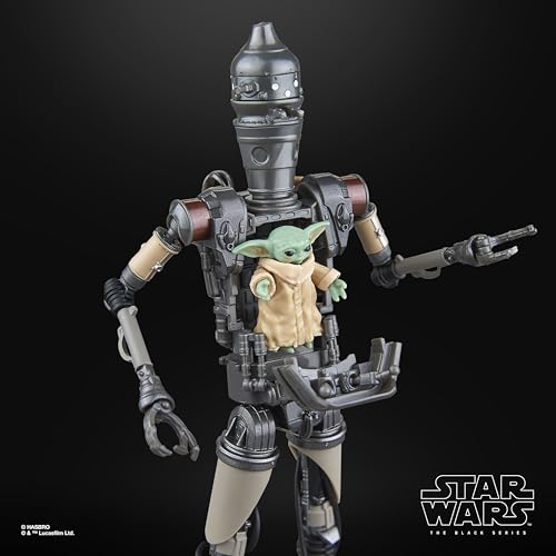 Star Wars IG12 Grogu Mandalorian Black Series Action Figure, size reference