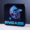 Star Trek 3D lamp lit up