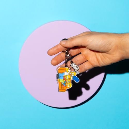 Simpsons keyring reverse side