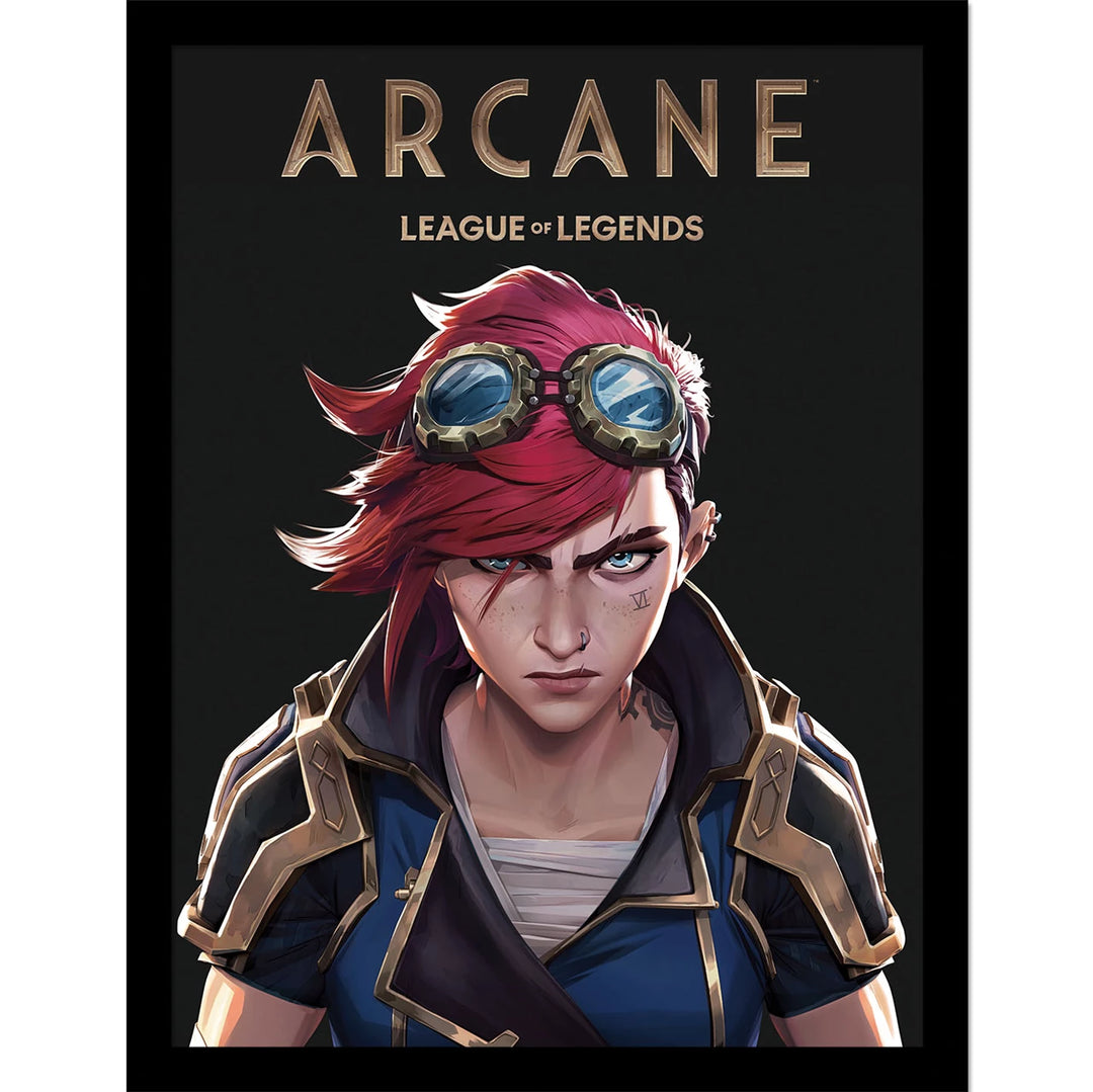 Vi Arcane League of Legends Framed 30 x 40cm Collector Print