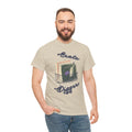 'Crate Digger' Vinyl Records Men's T-Shirt, side angle