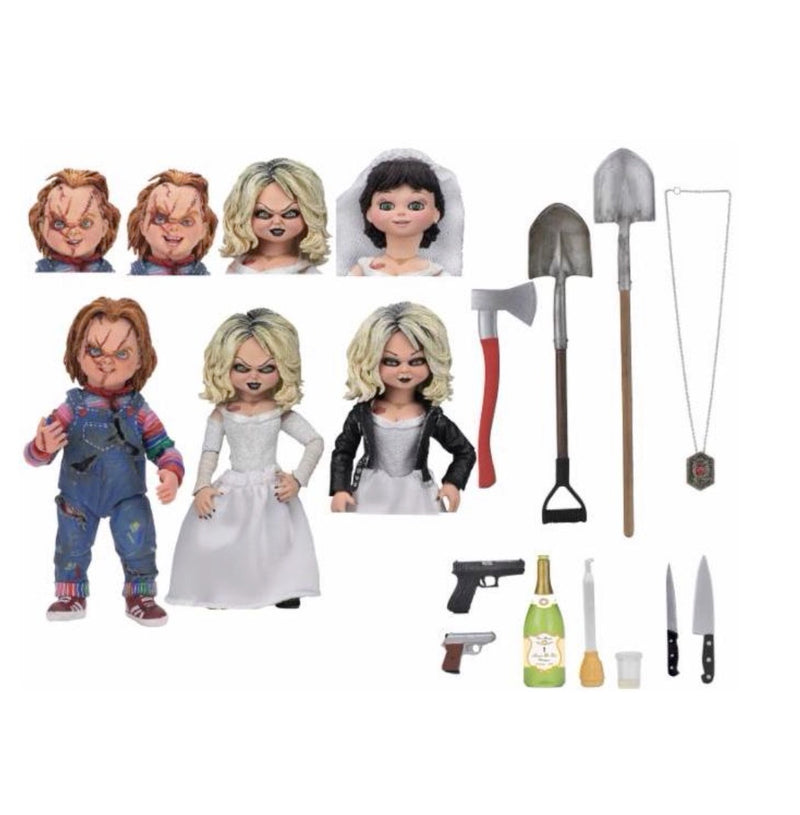 Chucky Bride Of Chucky "Chucky And Tiffany" 2-Pack Ultimate 7" Scale Action Figures