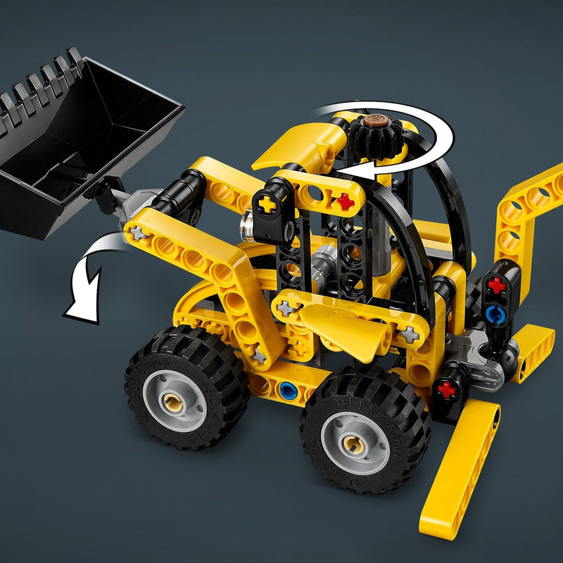 Lego Technic 42197 Backhoe Loader Buildable Playset for Ages 7 and Up, packaging shot