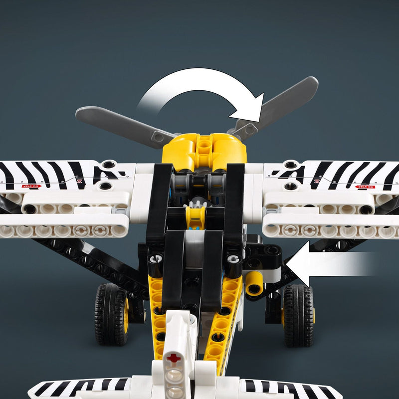 Lego Technic 42198 Bush Plane Buildable Toy Playset for Ages 8 and Up, packaging shot