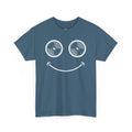 Vinyl Makes Me Happy Men's T-Shirt, close-up detail
