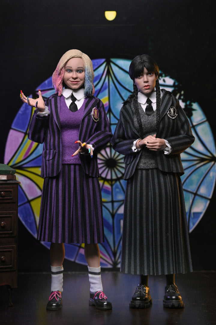 Netflix Wednesday: Wednesday and Enid Nevermore Uniform 8" Clothed 2-Pack Action Figure (Pre-Order November 2025)