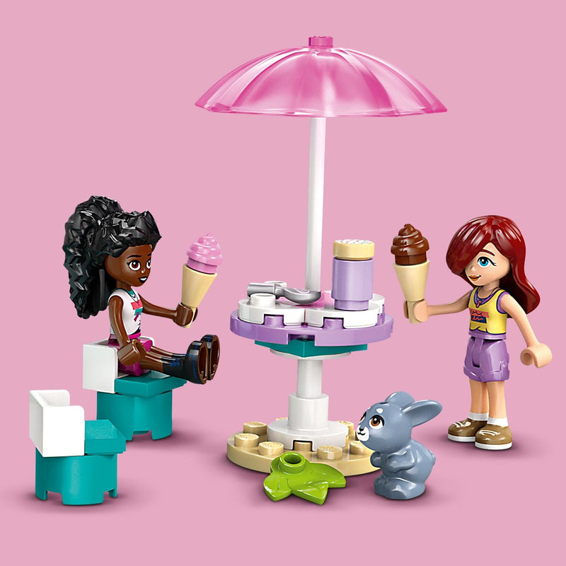 Lego Friends 42644 Heartlake City Ice Cream Truck Playset for Ages 4+, close-up detail