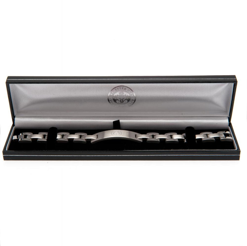 Leicester City FC Stainless Steel Bracelet, side angle