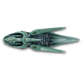 Romulan Drone Model Die Cast Ship (Eaglemoss / Star Trek), in display