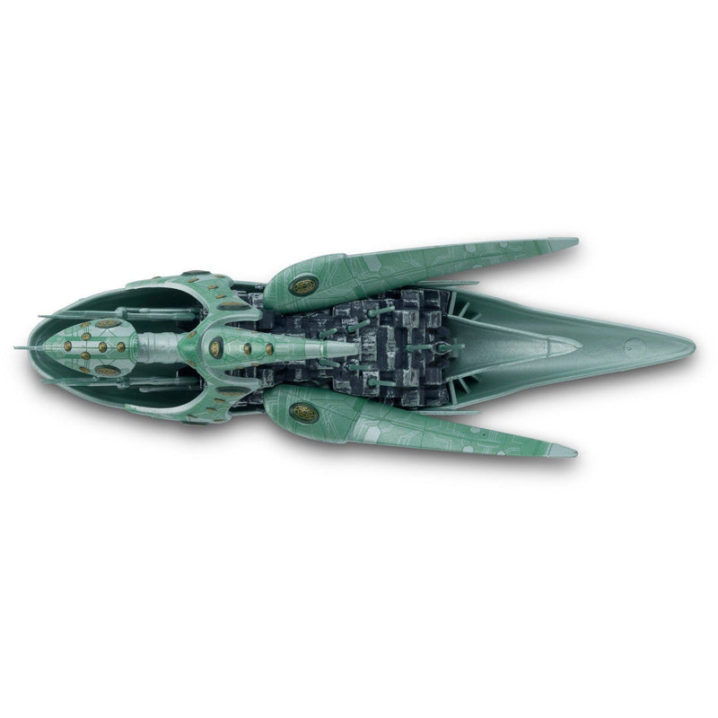 Romulan Drone Model Die Cast Ship (Eaglemoss / Star Trek), in display