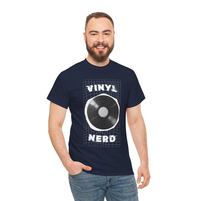 'Vinyl Nerd' Men's T-Shirt, side angle